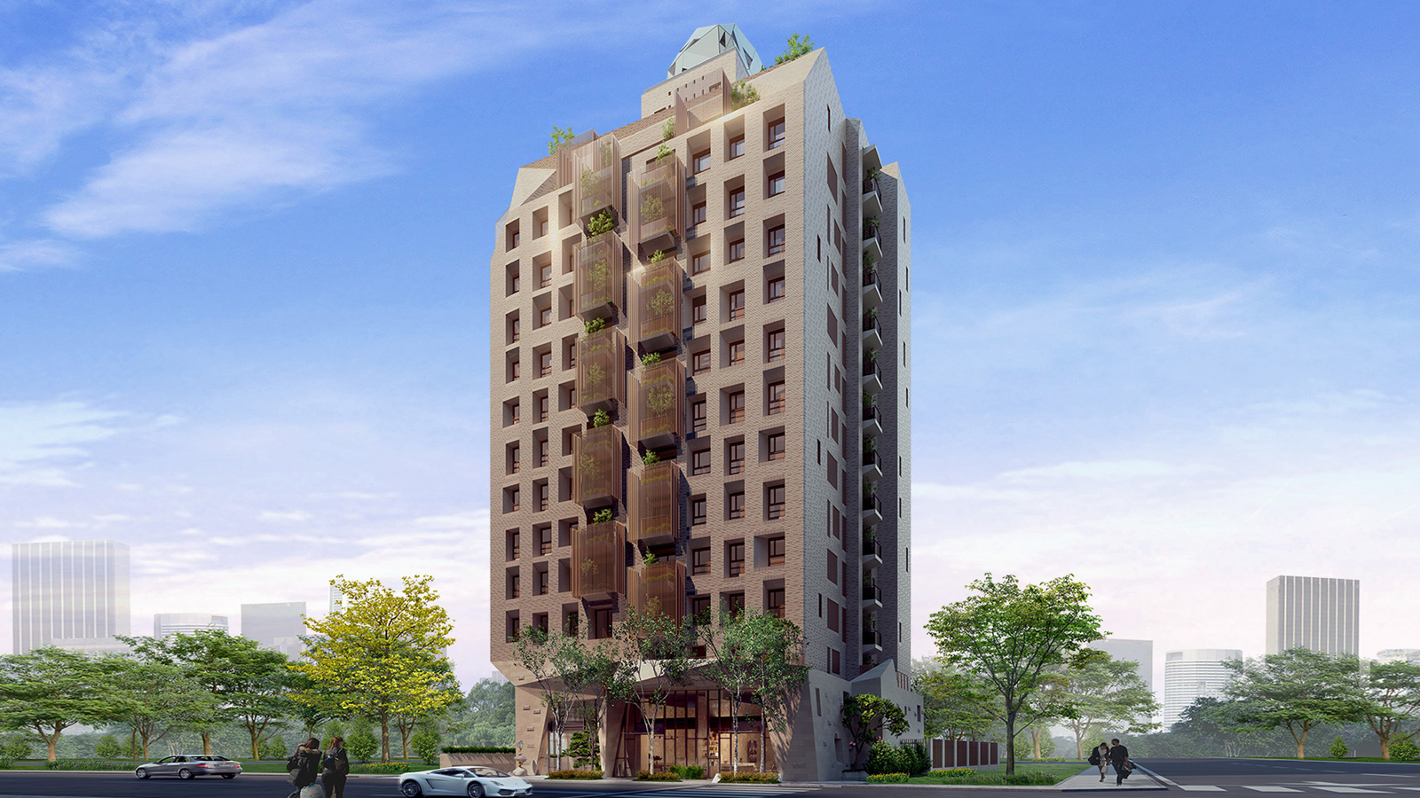 本案建築外觀3D示意圖
