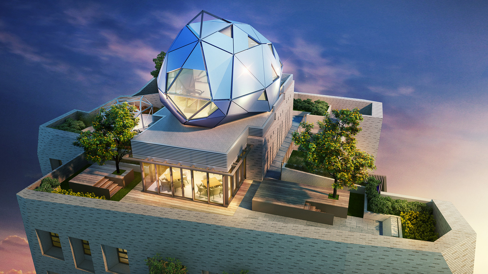 本案建築外觀3D示意圖